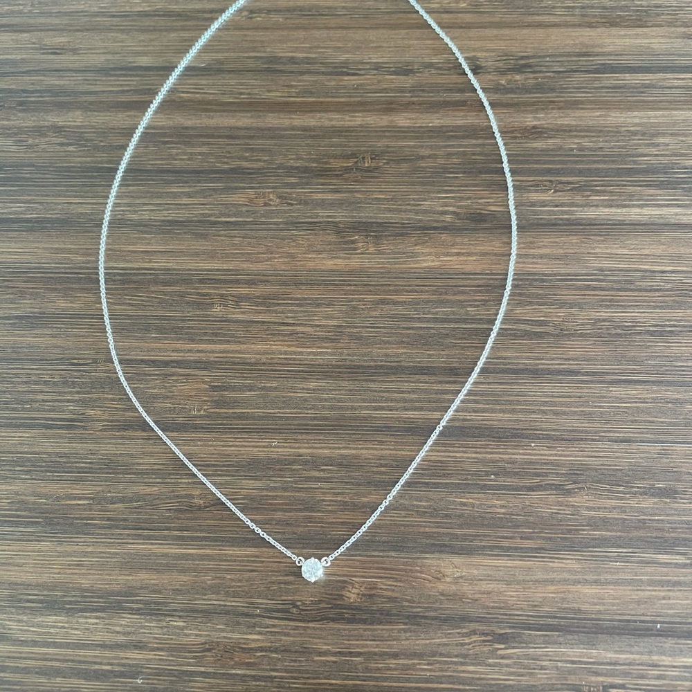 Genuine Ikuma Diamond Solitaire Necklace